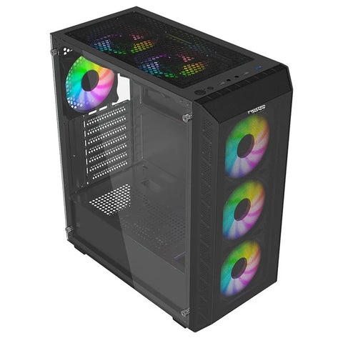 Twisted Minds Apex-03 Mid Tower, 3*120mm ARGB Fan Gaming Case - Black