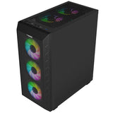 Twisted Minds Apex-03 Mid Tower, 3*120mm ARGB Fan Gaming Case - Black