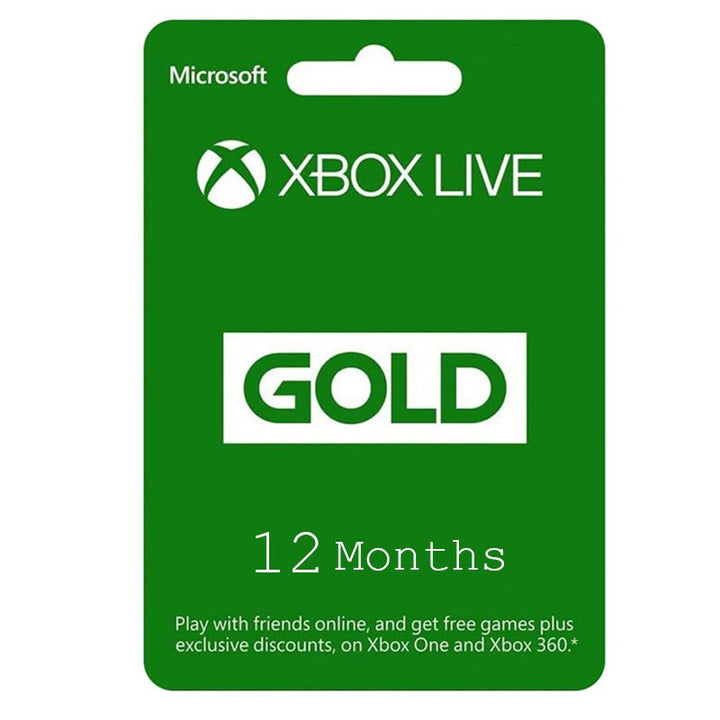 XBOX live 12 Months XBOX live 12 Months