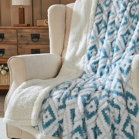 Wajade Premium Sherpa Fleece Blanket – Double-Sided Fluffy Warm Throw,Size 200 × 230 cm