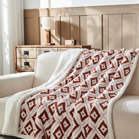 Wajade Premium Sherpa Fleece Blanket – Double-Sided Fluffy Warm Throw,Size 200 × 230 cm