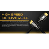 Twisted Minds HDMI 2.1 Resolution 8K/60Hz, 4K/120Hz, 4K/60Hz - Bandwidth 48Gbps Cable
