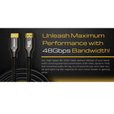 Twisted Minds HDMI 2.1 Resolution 8K/60Hz, 4K/120Hz, 4K/60Hz - Bandwidth 48Gbps Cable