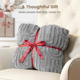 Wajade Fleece Throw Blanket, Fluffy Faux Fur Blanket for Bed Sofa Couch, Soft Warm Thick Blanket,Size 200X230 CM