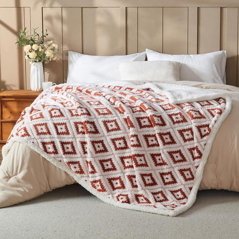 Wajade Premium Sherpa Fleece Blanket – Double-Sided Fluffy Warm Throw,Size 200 × 230 cm