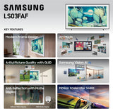تلفزيون سامسونج الذكي The Frame LS03F مقاس 65 بوصة 4K QLED - مفتوح الصندوق (ضمان 14 يومًا)