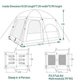 Foldable Family Camping Tent with Carry Bag – 8–10 Persons