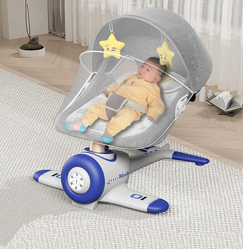 Electric Baby Swings for Infants to Toddler Indoor Portable Baby Swing for Babies Boys Girls with 4 Sway Speeds,4-Speed Timer Baby Rocking Chair