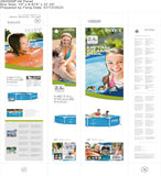 INTEX 28205 Swimming Pool Metal Frame, 244 X 51 Cm, Blue