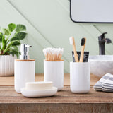 Bathroom Sanitary Set Pack of 6 White