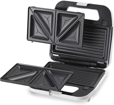 Kenwood Sandwich Maker 2 Plates 750W White - SMP02.000WH