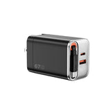WiWU Helix Pro Wi-G027 67W GaN Fast Charger with Built-in USB-C Cable