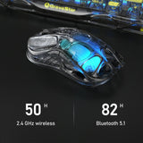 GravaStar Mercury M2 Wireless Gaming Mouse - Transparent Black