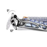 GravaStar Mercury K1 Pro 75% Wireless Mechanical Gaming Keyboard-Interstellar Silver