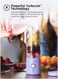 Blendjet V2 Portable Blender 16oz, Smoothie Maker, Fruit Blender, BPA-Free, 475ml, 200W, Sports Bottle, USB-C Rechargeable - Glacier
