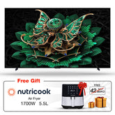 TCL 98C6K, 98-Inch 4K QD Mini LED Google TV with 144Hz With Nutricook Air Fryer Free