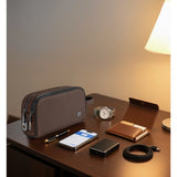 WiWU, Phantom Fingerprint Lock Pouch Pro – Secure Travel Organizer with Smart Lock & Dual-Layer Storage