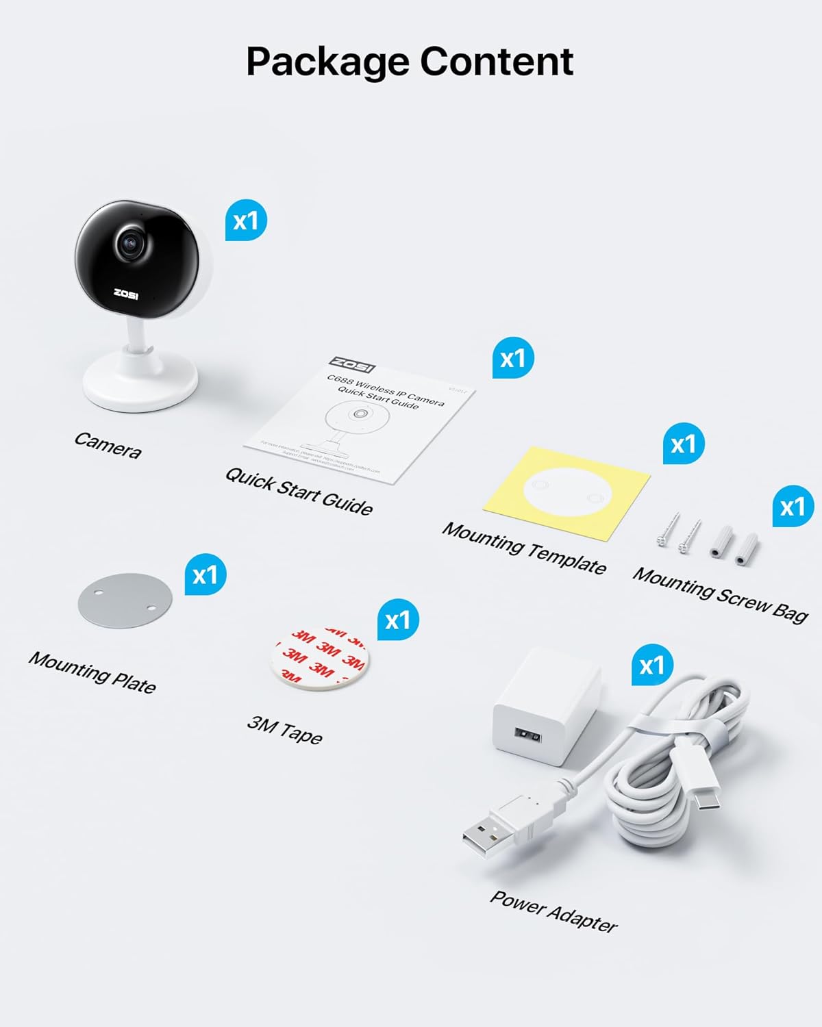 ZOSI 2.0MP INDOOR CAMERA ZOSI 2.0MP INDOOR CAMERA