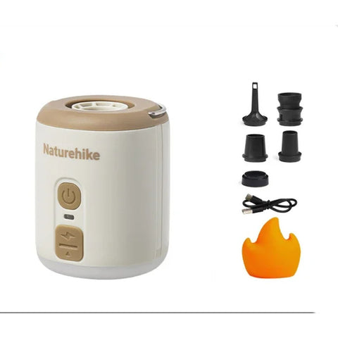 Naturehike Wind Mini Outdoor Multifunctional Inflatable Pump - Oat grey