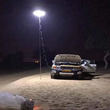 KKF 46W Telescopic LED Camping Light, 3.5m Adjustable Pole, 4500 Lumens, Remote Control & 8 Lighting Modes, 12V Car Battery Compatible for Outdoor Work, Camping & Emergency Lighting