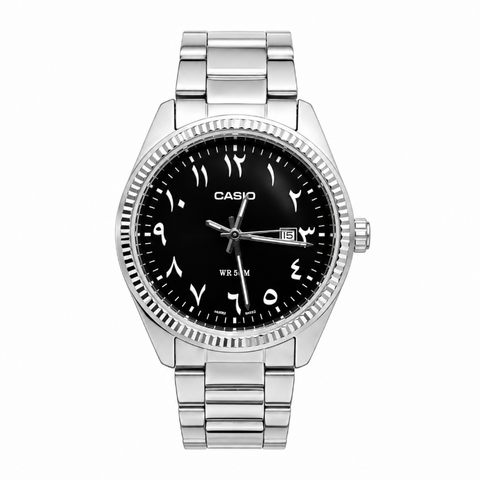 Casio Black Arabic Numeral Custom Ladies Watch LTP-1302-1B3