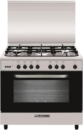 Glem Gas Cooker 90x60, 5 Burners, Stainless Steel