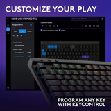 Logitech G515, TKL LIGHTSPEED Low-Profile Wireless Gaming Keyboard Tactile Switch