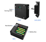 Gopeta Y100C, Smart Card Cabinet Lock for Wooden Drawers and Cabinets, Hidden Card Access – Black