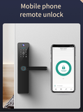 Gopeta FY16, TUYA Wi-Fi Smart Lock with Camera for Wooden Doors, Fingerprint, RFID & App Control
