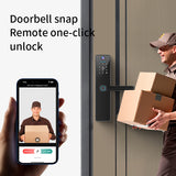 Gopeta FY16, TUYA Wi-Fi Smart Lock with Camera for Wooden Doors, Fingerprint, RFID & App Control