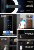 Gopeta C91 Pro, Smart Lock for Wooden Doors with TTLock App, Fingerprint, RFID & Passcode Access