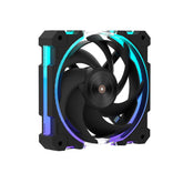 Alseye W12 Plus High Air Pressure Case Fan, Black, with ARGB Sync