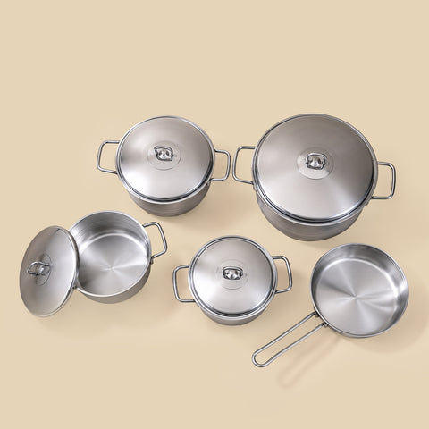 Stainless Steel Cookware Set - 9pcs