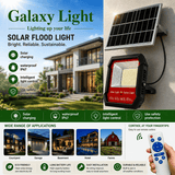 Galaxy Light Solar LED Floodlight with Remote Control, IP67 Waterproof Design & Separate Solar Panel