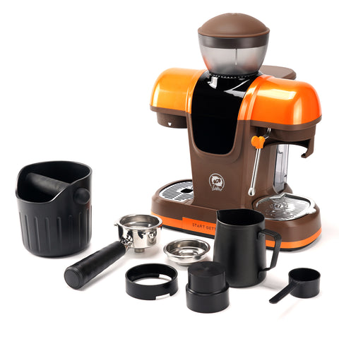 iCafilas ME2603 Semi-Automatic Espresso Coffee Maker with Integrated Burr Grinder