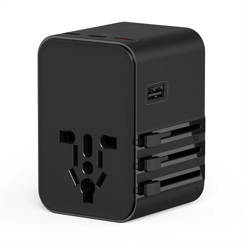 WiWU Wi-UA006 45W GaN Universal Plug Adapter with 3 USB-C and 2 USB-A Ports