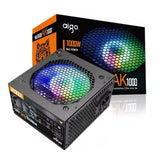 AIGO Darkflash AK1000 RGB Non-Modular Gaming Power Supply - Black