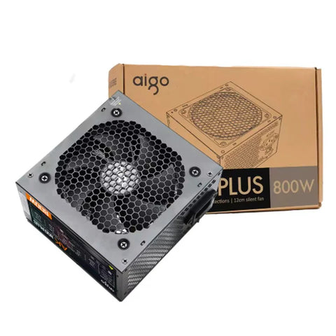 AIGO Darkflash AK800 RGB Non-Modular Gaming Power Supply - Black