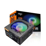 AIGO Darkflash AK800 RGB Non-Modular Gaming Power Supply - Black