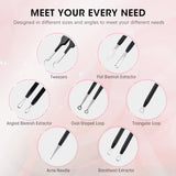 ATMOKO ELLESYE 6-Piece Blackhead Remover Tool Kit – Stainless Steel Pimple Popper Set