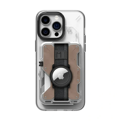 AULUMU G03 Multi-Tool Magnetic Metal Wallet Leather Cover - Genuine Leather