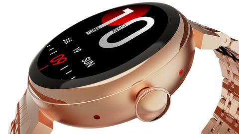 HiFuture Aura smartwatch-(Golden Pink)