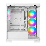 AZZA COVE Black ATX Mid Tower PC Case with 4 ARGB Fans Support Top 360 cooler - usb type C