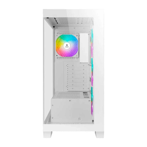 AZZA COVE Black ATX Mid Tower PC Case with 4 ARGB Fans Support Top 360 cooler - usb type C