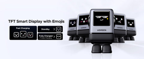 UGREEN 45648B, Uno 100W 4-Port GaN Fast Charger UK - Grey