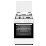 Admiral, Gas Cooker 60x55cm 4 Burners Gas Oven, White – ADGC 6062WM2