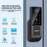 Advanced Biometric Smart Door Lock with Tuya App Control, Fingerprint Access, IC Card & Multi-Access Security System