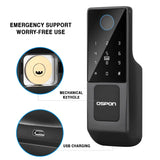 Advanced Biometric Smart Door Lock with Tuya App Control, Fingerprint Access, IC Card & Multi-Access Security System