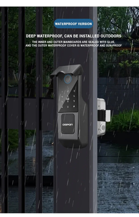 Advanced Biometric Smart Door Lock with Tuya App Control, Fingerprint Access, IC Card & Multi-Access Security System