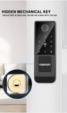 Advanced Biometric Smart Door Lock with Tuya App Control, Fingerprint Access, IC Card & Multi-Access Security System